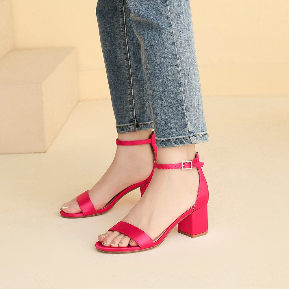 Cute sandals with a chunky heel Lace up Peep toe Available Colors: Red/Black/Nude/Olive/Pink/Wine  Width: Medium … | Heel sandals outfit, Chunky heels sandals, Heels