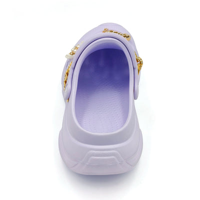 Amoji Women Platform Clogs Thick Yard Garden Shoes Summer Sandals