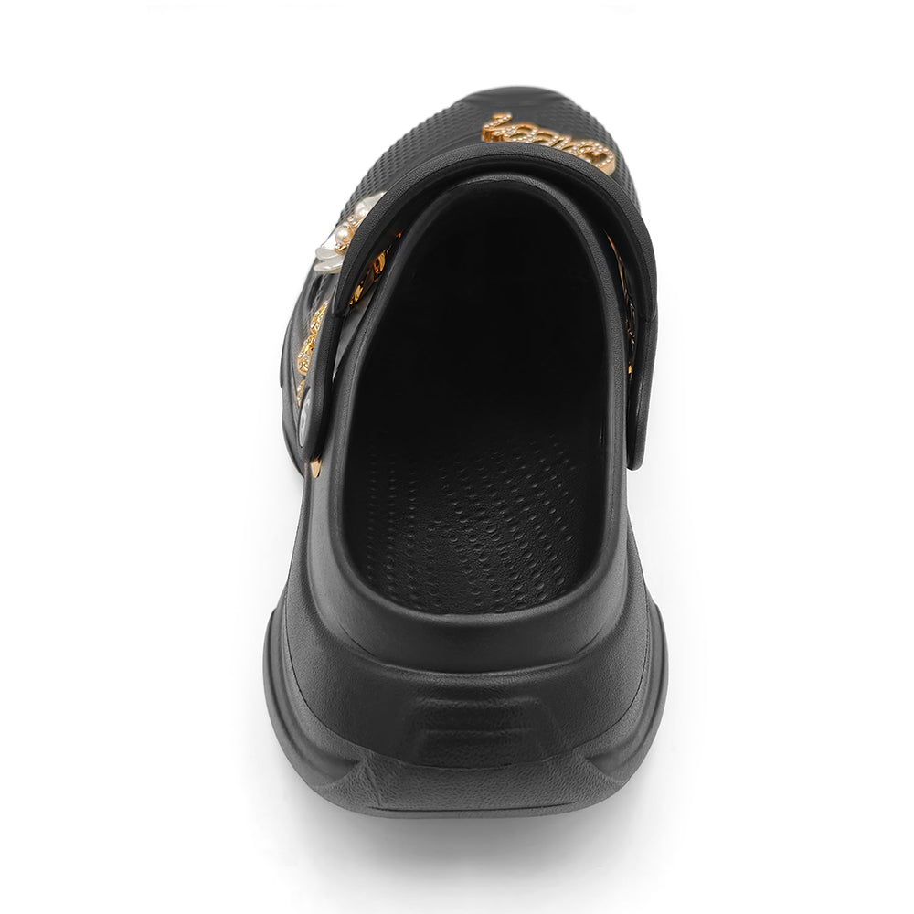 Amoji Women Platform Clogs Thick Yard Garden Shoes Summer Sandals