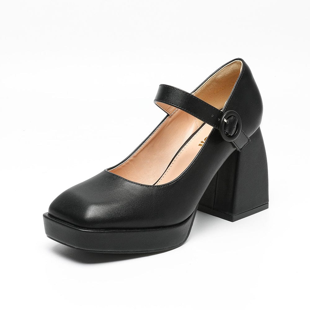 Nude lak plateau pumps met hoge naaldhak Nude lak plateau pumps met hoge naaldhak